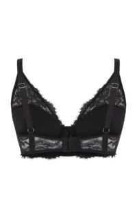 Trendyol Curve Black Lace Fixed Sponge Covered T-Shirt Bra Plus Size Bra - Image 4