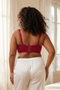 Trendyol Curve Cherry Lace without filling Double Sleeveless underwire Wide Lace Closure Bra - Image 2