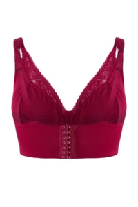 Trendyol Curve Cherry Lace without filling Double Sleeveless underwire Wide Lace Closure Bra - Image 5