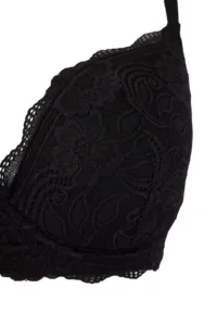 Trendyol Curve Black underwire Sabit Covered without filling Dilim Lace Detailed T-Shirt Bra Bra - Image 3