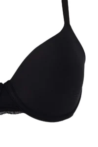 Trendyol Curve Black Sabit Covered without filling underwire T-Shirt Bra Plus Size Bra - Image 3