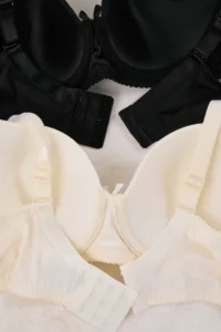 Trendyol Curve Black-Ecru 2 Sets Paket T-Shirt Bra Sabit Covered without filling Plus Size Bra - Image 5