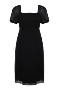Trendyol Curve Black Weaving slit Dress - Image 8