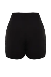 Trendyol Curve Black Weaving Lace Detailed Mini Plus Size Shorts Skirt - Image 9