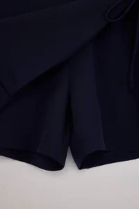 Trendyol Curve Navy Blue Weaving Lace Detailed Mini Plus Size Shorts Skirt - Image 7