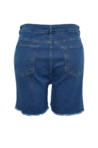 Trendyol Curve Buz Mavisi High Waist Flexible skinny denim Shorts & Bermuda - Image 10