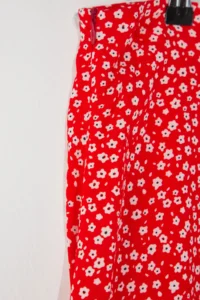 Trendyol Curve Rejection Crispy Floral slit Weaving Midi Viscose Skirt - Image 8