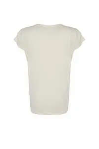 Trendyol Curve Stone Crew Neck Kol Detailed 100% Cotton Knitting T-Shirt - Image 8