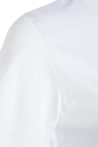 Trendyol Curve White relaxed Crew Neck slit 100% Cotton Knitting T-Shirt - Image 7