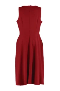 Trendyol Curve Burgundy A-line Weaving Pocket Detail Dress - Image 6