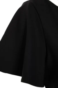 Trendyol Curve Black Fitted/Body-Fitting Weaving Sleeves with flywheel Lined Midi Dress - Image 8