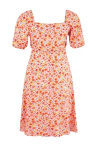 Trendyol Curve Pink shally Weaving Plus Size Dress - Image 3