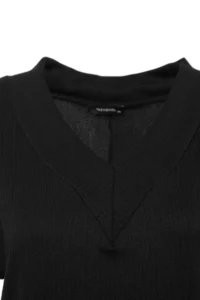 Trendyol Curve Black Plain Kesim Knitting Dress - Image 7