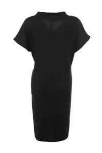 Trendyol Curve Black Plain Kesim Knitting Dress - Image 8