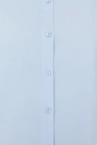 Trendyol Curve Light Blue Loose Fit Basic Cotton Long Sleeve Weaving Plus Size Shirt - Image 5