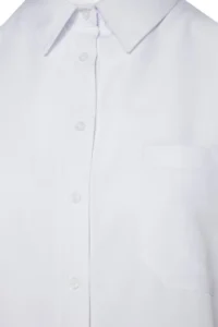 Trendyol Curve White Loose Fit Cotton Long Sleeve Plus Size Weaving Shirt - Image 12