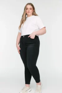 Trendyol Curve Black High Waist Flexible Plus Size skinny jeans - Image 2