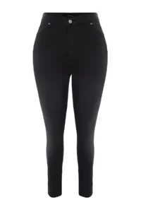 Trendyol Curve Black High Waist Flexible Plus Size skinny jeans - Image 6