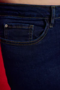 Trendyol Curve Dark Blue High Waist Flexible Plus Size skinny jeans - Image 4
