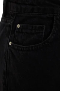 Trendyol Curve Anthracite High Waist Wide Leg/Wide Leg 100% Cotton Non-Stretch plus size jeans - Image 17