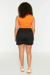 Trendyol Curve Black Pocket Detail Knitting Shorts & Bermuda - Image 5