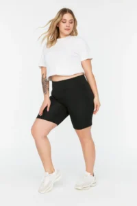 Trendyol Curve Black High Waist Shaping Knitting Leggings