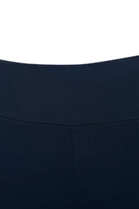 Trendyol Curve Indigo High Waist Knitting Scuba Material Plus Size Leggings with Fleece Inside - Image 4