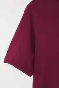 Trendyol Curve Burgundy Regular Fit Basic Crew Neck 100% Cotton Knitting Plus Size T-Shirt - Image 7