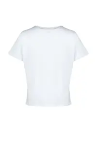 Trendyol Curve White Regular Fit Basic Crew Neck 100% Cotton Knitting Plus Size T-Shirt - Image 8