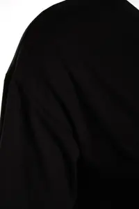 Trendyol Curve Black Oversized Fit Yaka Detailed Plus Size Knitting T-Shirt - Image 7