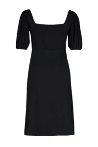 Trendyol Curve Black Heart Collar with bow A-line Knitting Plus Size Dress - Image 8