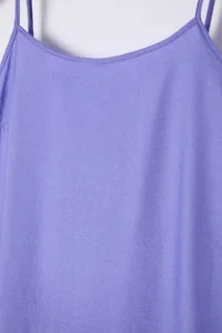 Trendyol Curve Purple Thin Sleeveless slit Weaving Plus Size Dress - Image 8