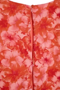 Trendyol Curve Multicolored Floral A-line Midi Weaving Dress - Image 8