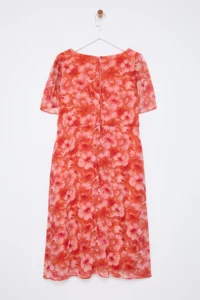 Trendyol Curve Multicolored Floral A-line Midi Weaving Dress - Image 9