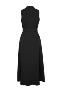 Trendyol Curve Black Arched Weaving Shirt Dress - Image 7