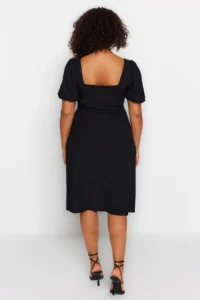 Trendyol Curve Black slit Knitting Dress - Image 10