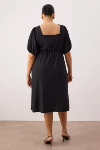 Trendyol Curve Black slit Knitting Dress - Image 4