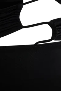 Trendyol Curve Black Cut Out Detailed Barbell Neck Plus Size Swimsuit - Image 7