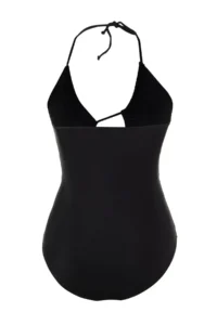 Trendyol Curve Black Cut Out Detailed Barbell Neck Plus Size Swimsuit - Image 8