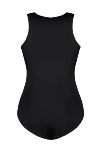 Trendyol Curve Black Zipper Detailed Sleeveless Plus Size Swimsuit - Image 8