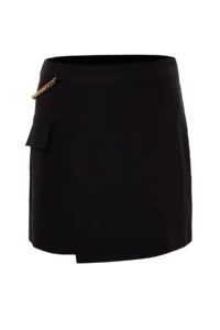 Trendyol Curve Black High Waist Finike Shorts Skirt & Bermuda - Image 7
