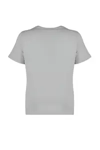 Trendyol Curve Gray Crew Neck with accessories 100% Cotton Knitting T-Shirt - Image 8
