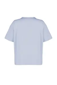 Trendyol Curve Mavi Wide Pattern Printed Crew Neck 100% Cotton Knitting T-Shirt - Image 6