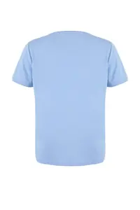 Trendyol Curve Boyfriend Fit Slogan Printed Crew Neck 100% Cotton Knitting Plus Size T-Shirt - Image 6