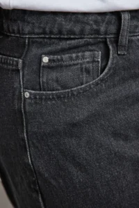 Trendyol Curve Gray High Waist Detailed Wideleg/Wide Leg Middle Flexible plus size jeans - Image 4