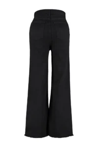 Trendyol Curve Black High Waist Dirty End Detailed Wide Leg/Wide Leg comfort/Middle Flexible jeans - Image 11
