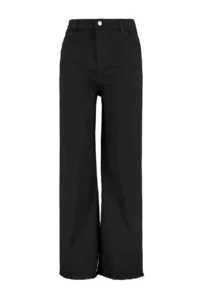 Trendyol Curve Black High Waist Dirty End Detailed Wide Leg/Wide Leg comfort/Middle Flexible jeans - Image 12