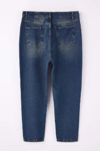Trendyol Curve Mavi High Waist Mom Fit 100% Cotton denim plus size jeans - Image 6