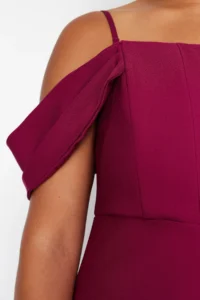 Trendyol Curve Purple Finike Weaving Plus Size Dress - Image 3