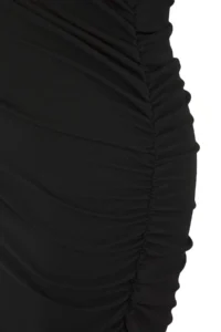 Trendyol Curve Black Ruffle Detailed Midi Knitting Dress - Image 7